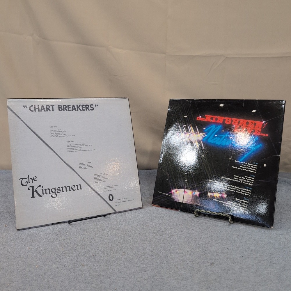 The Kingsmen Live Naturally 2-LP & Chart Breakers Vinyl Record Lot Gospel R3734 - Picture 2 of 10